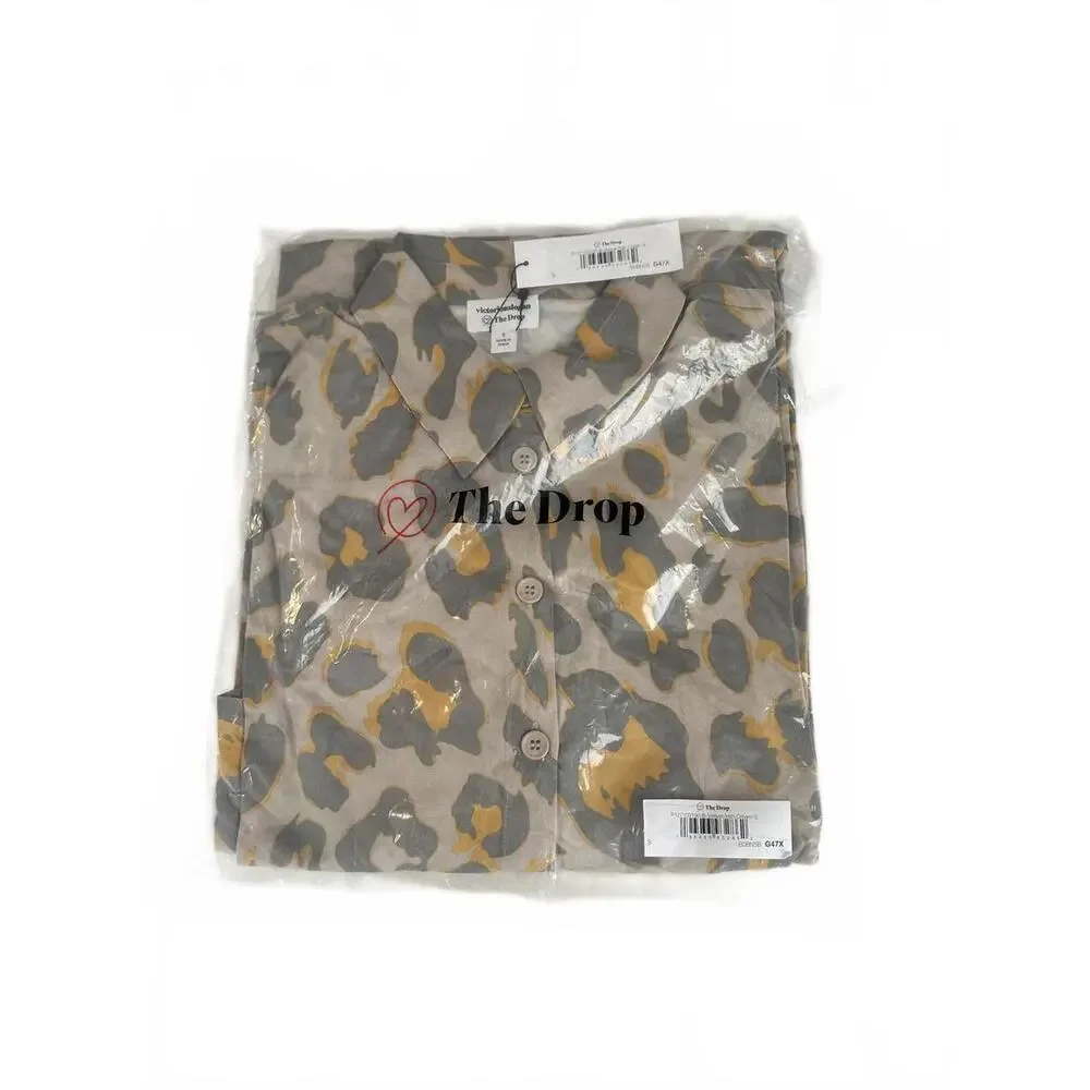 NWT The Drop Vetiver/Irish Cream Cheetah  Dress Collab with‎ Vicki Logan Sz S - Picture 8 of 8